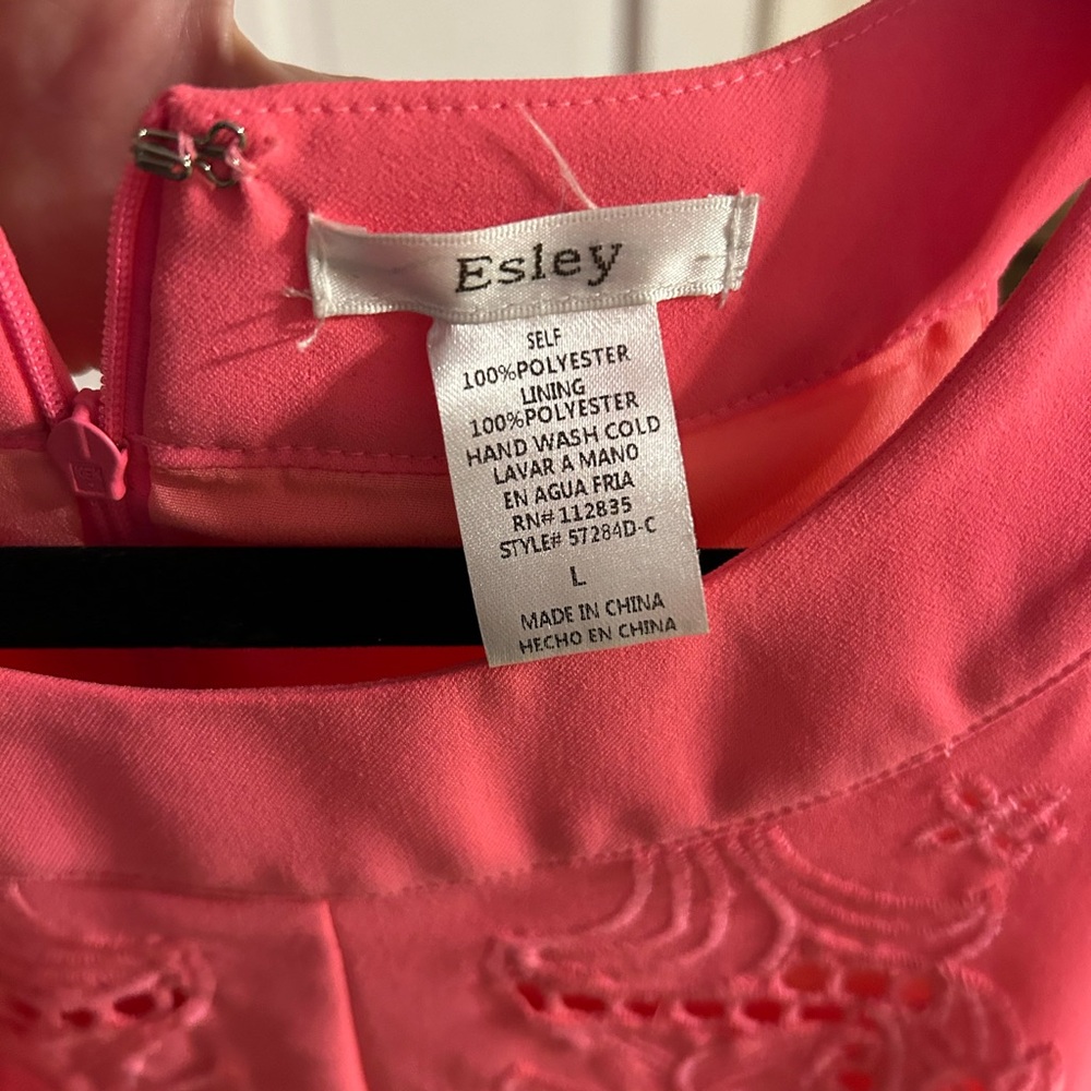 Neon pink esley mini dress - Picture 3 of 3